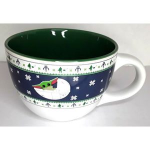 Star Wars Mandalorian Baby Grogu ( Baby Yoda ) Oversized 24 oz Coffee Mug *